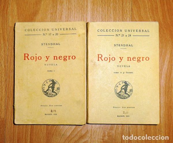 Libros antiguos: STENDHAL. Rojo y Negro : Novela. (Universal ; 17-24) - Foto 1