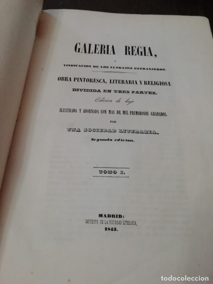 Libros antiguos: GALER&Iacute;A REGIA.COMPLETA EN 2 TOMOS . EDICION DE LUJO - Foto 2