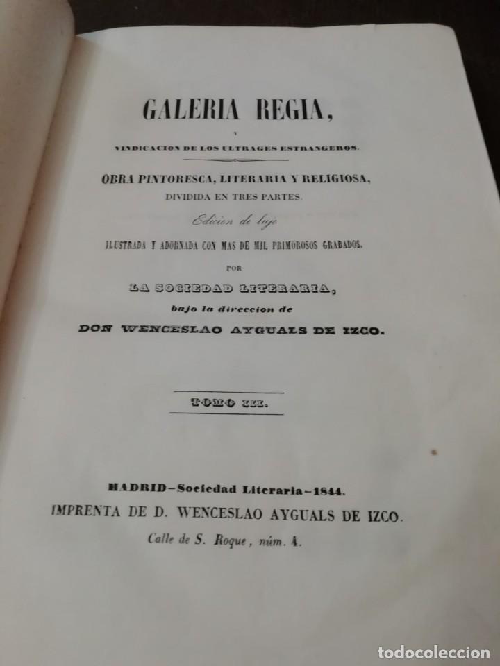 Libros antiguos: GALER&Iacute;A REGIA.COMPLETA EN 2 TOMOS . EDICION DE LUJO - Foto 4