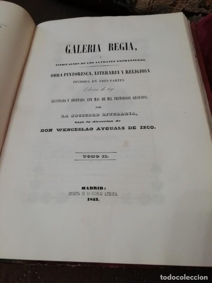 Libros antiguos: GALER&Iacute;A REGIA.COMPLETA EN 2 TOMOS . EDICION DE LUJO - Foto 5