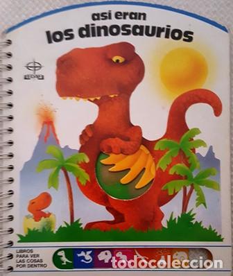 Libros antiguos: LIBRO TROQUELADO EN EL INTERIOR - ASI ERAN LOS DINOSAURIOS - - Foto 1