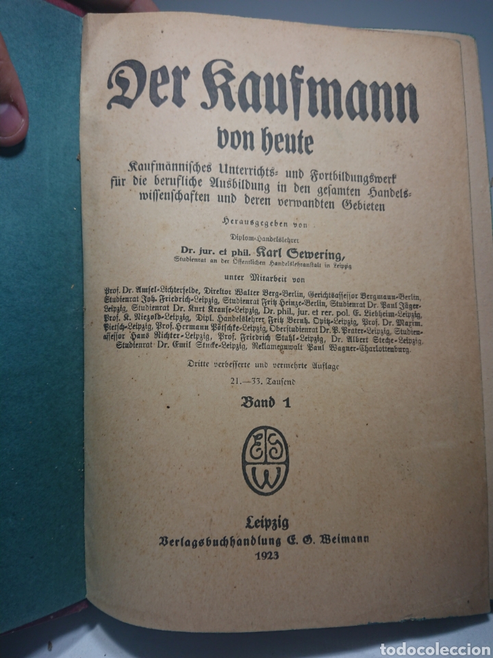 Libros antiguos: Der Kaufmann, Von Heute, 1923 - Libro en alem&aacute;n - Foto 3