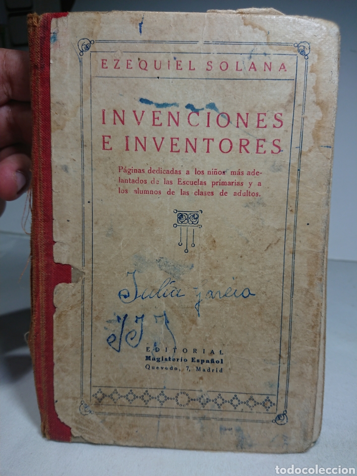Libros antiguos: Invenciones e inventores, Ezequiel Solana - Foto 1