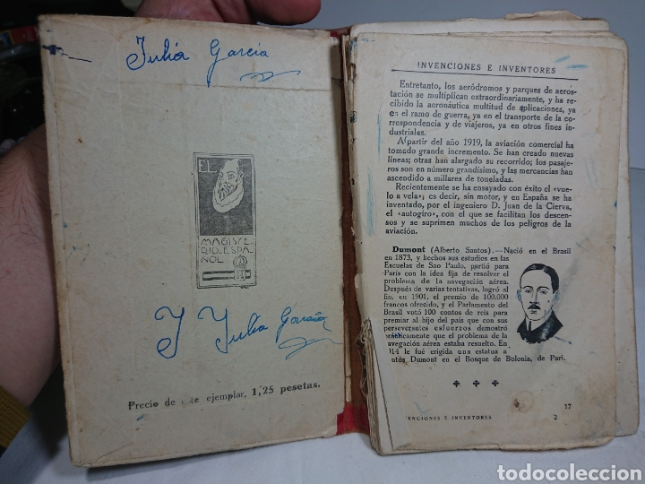 Libros antiguos: Invenciones e inventores, Ezequiel Solana - Foto 2