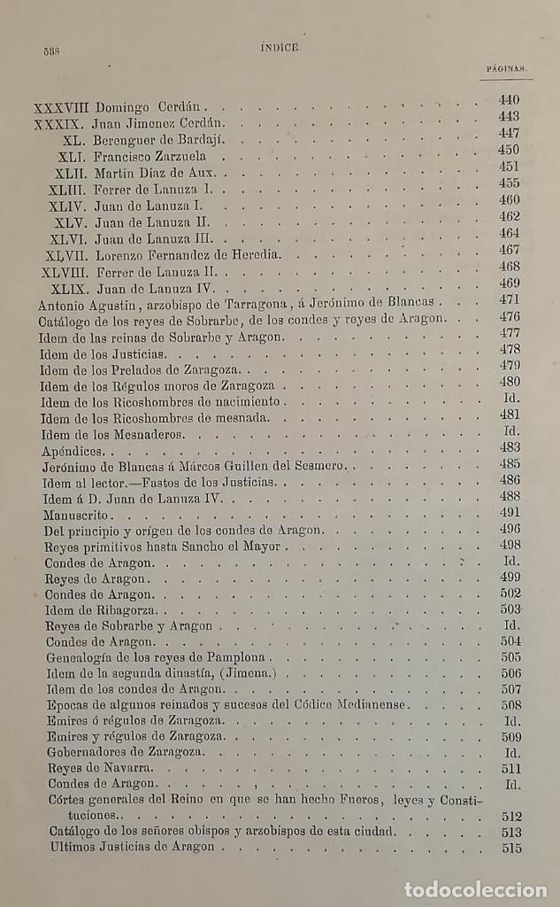 Libros antiguos: COMENTARIOS DE LAS COSAS DE ARAGON. 1878. - Foto 3