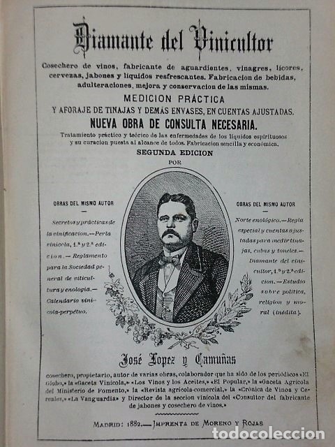 Libros antiguos: DIAMANTE DEL VINICULTOR - Foto 1