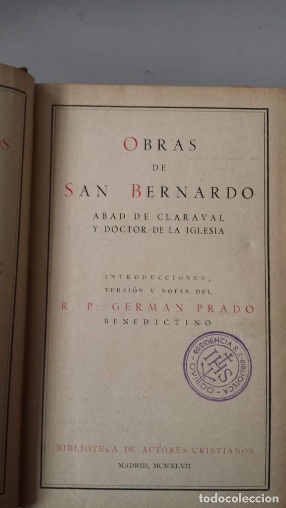 Libros antiguos: SAN BERNARDO OBRAS SELECTAS. BAC - Foto 2