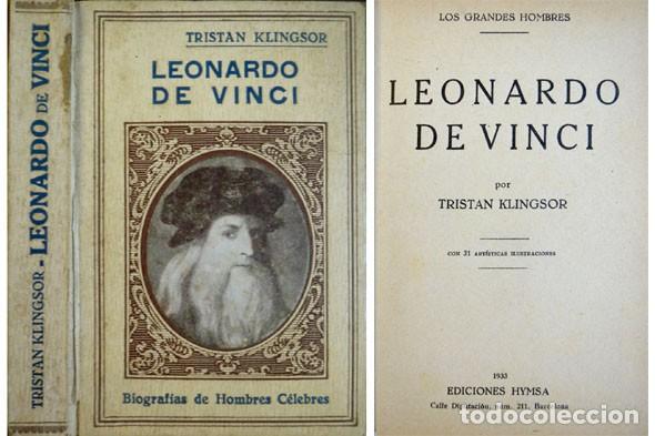 Libros antiguos: KLINGSOR, Tristan.  Leonardo de Vinci. 1933. - Foto 1