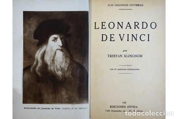 Libros antiguos: KLINGSOR, Tristan.  Leonardo de Vinci. 1933. - Foto 2