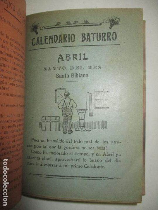Libros antiguos: CALENDARIO BATURRO. c. 1900. - Foto 5