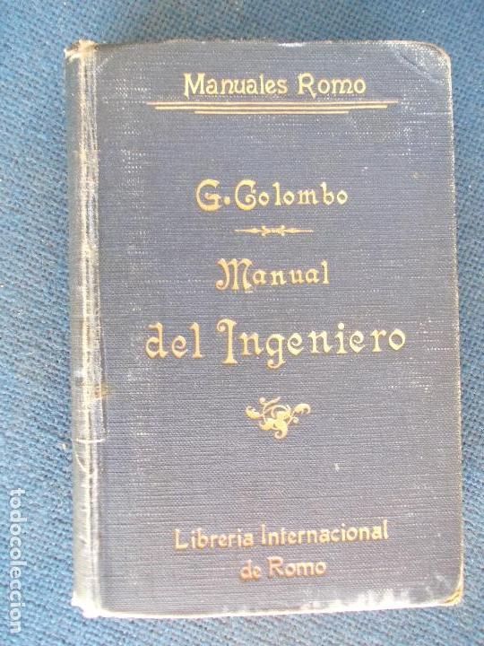 Libros antiguos: Manual del Ingeniero G.Colombo - Foto 1