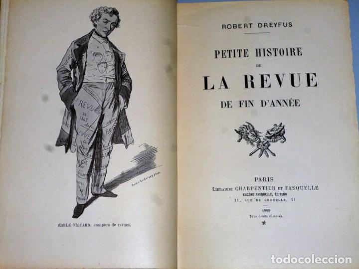 Libros antiguos: PETITE HISTOIRE DE LA REVUE DE FIN D&acute;ANN&Eacute;E - Foto 3
