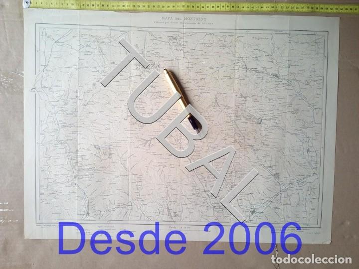 Libros antiguos: TUBAL 1924 MAPA DEL MONTSENY CENTRE EXCURSIONISTA DE CATALUNYA