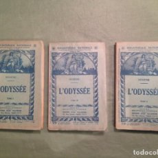 Libros antiguos: LA ODISEA - L' ODYSSÉE (TRES TOMOS) - LIBRAIRE DE LA BIBLIOTHEQUE NATIO . ED.JULES TALLANDIER - 1910. Lote 161579766