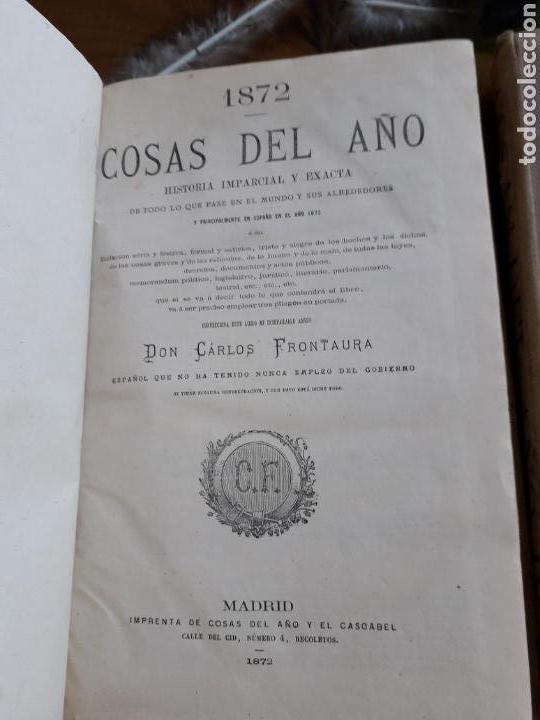 Libros antiguos: COSAS DEL A&Ntilde;O 1872-1873 - Foto 6