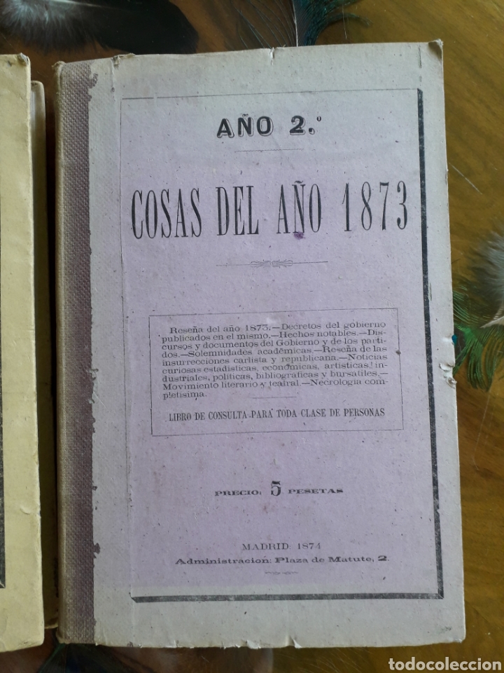 Libros antiguos: COSAS DEL A&Ntilde;O 1872-1873 - Foto 3