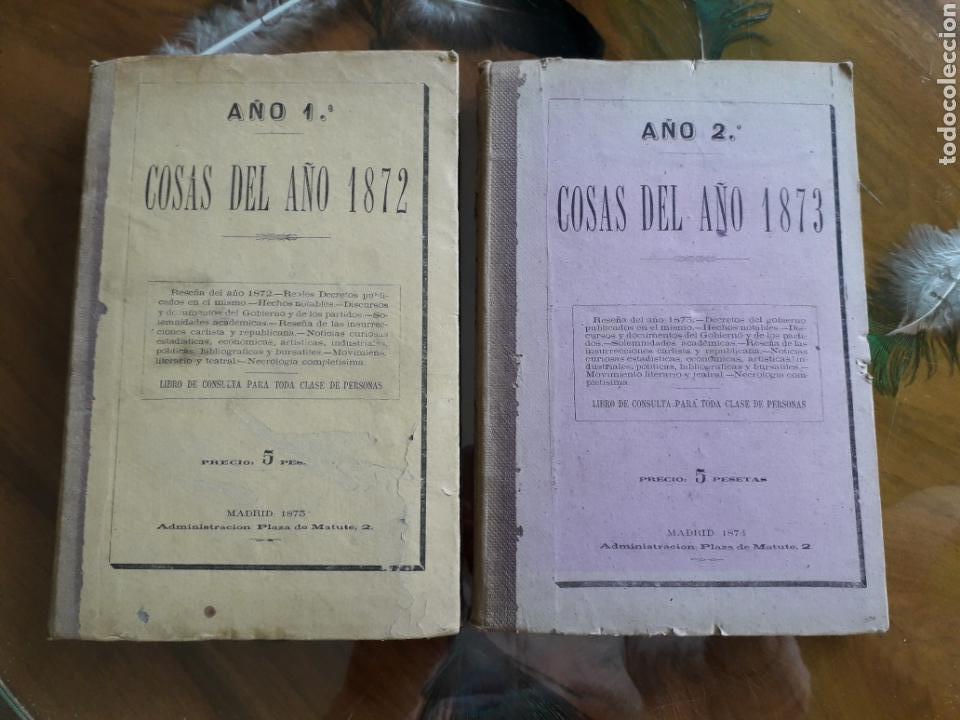 Libros antiguos: COSAS DEL A&Ntilde;O 1872-1873 - Foto 1