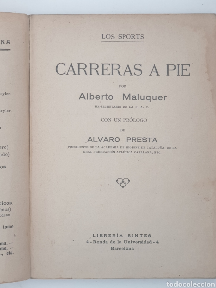 Libros antiguos: Las carreras a pie - Foto 2