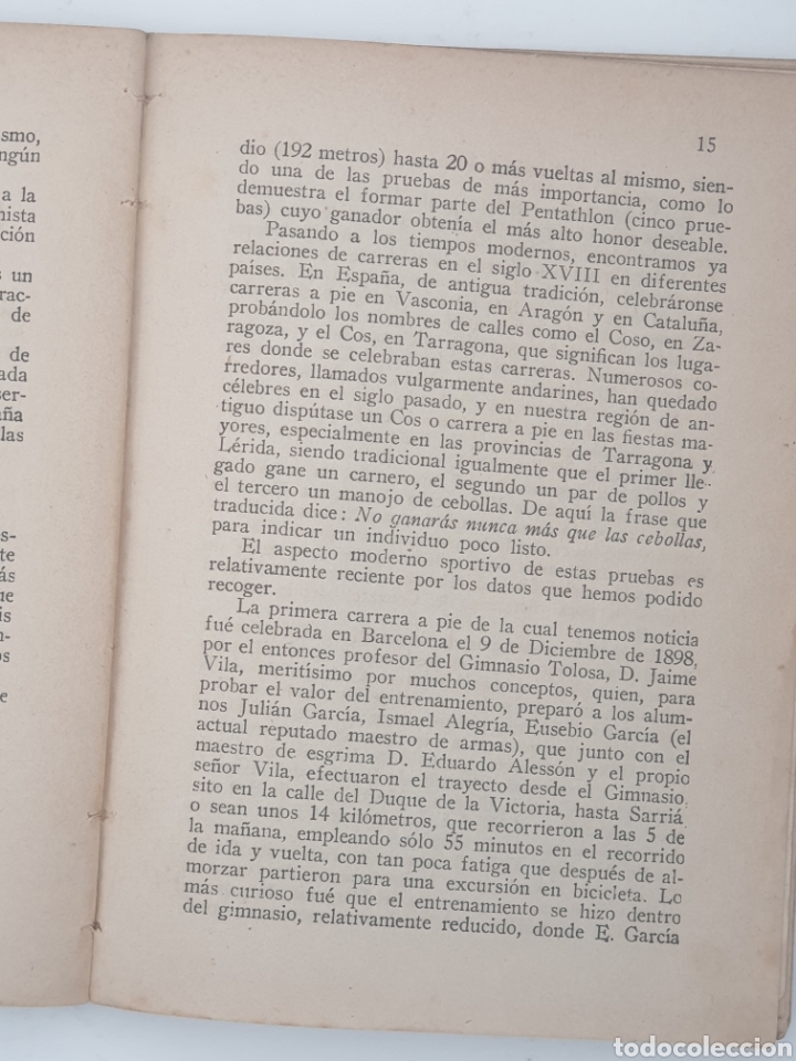 Libros antiguos: Las carreras a pie - Foto 7