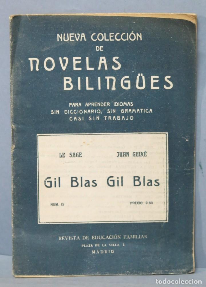Libros antiguos: NOVELAS BILING&Uuml;ES. GIL BLAS - Foto 1