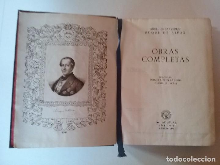 Libros antiguos: Obras completas Angel de Saavedra Duque de Ribas - Foto 3