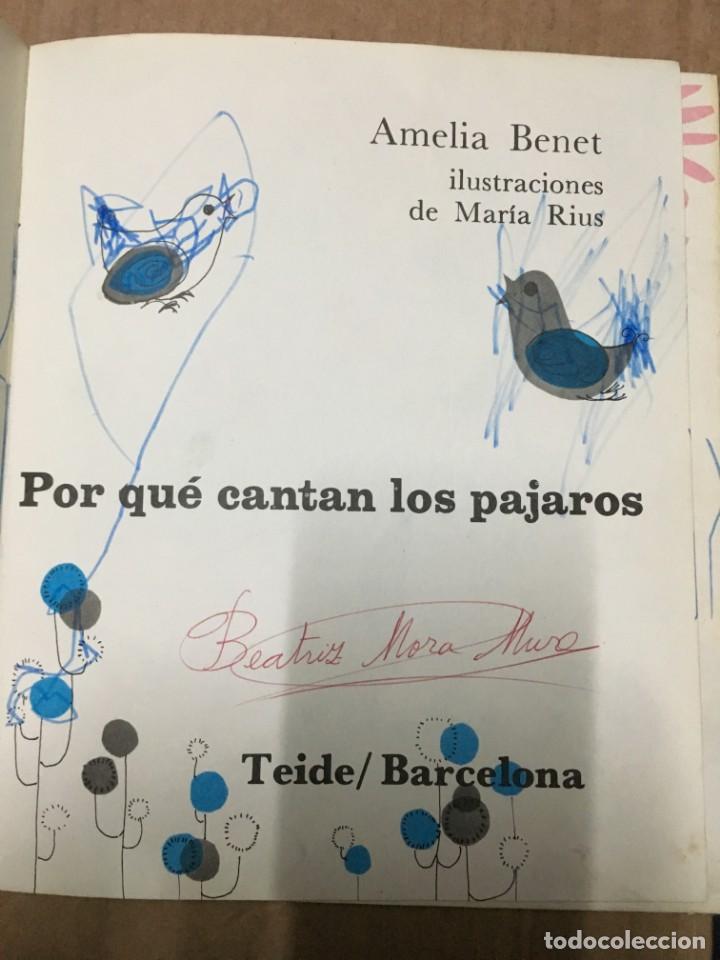 Libros antiguos: LIBRO LA VIDA DE LOS PAJAROS TEIDE AMELIA BENET - Foto 2