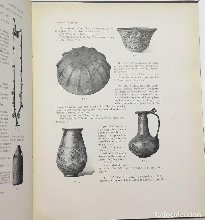Libros antiguos: CAT&Agrave;LECH DELS VIDRES DE LA COLECCI&Oacute; AMATLLER. 1925. - Foto 5