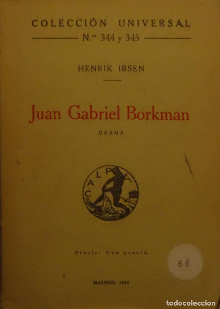 Libros antiguos: JUAN GABRIEL BORKMAN - Henrik IBSEN - Foto 1