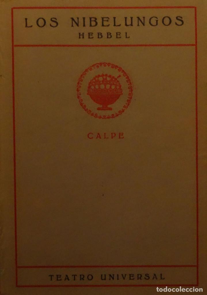 Libros antiguos: LOS NIBELUNGOS - C. HEBBEL - Foto 1