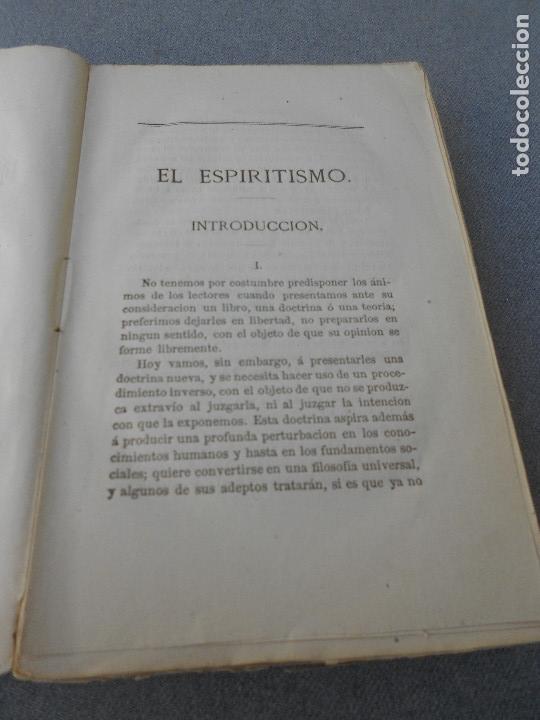 Libros antiguos: EL ESPIRITISMO - Foto 4