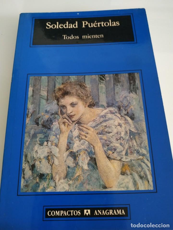 Libros antiguos: todos mienten soledad puertolas - Foto 1