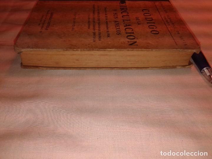 Libros antiguos: CODIGO DE LA CIRCULACION, 1934 - Foto 3