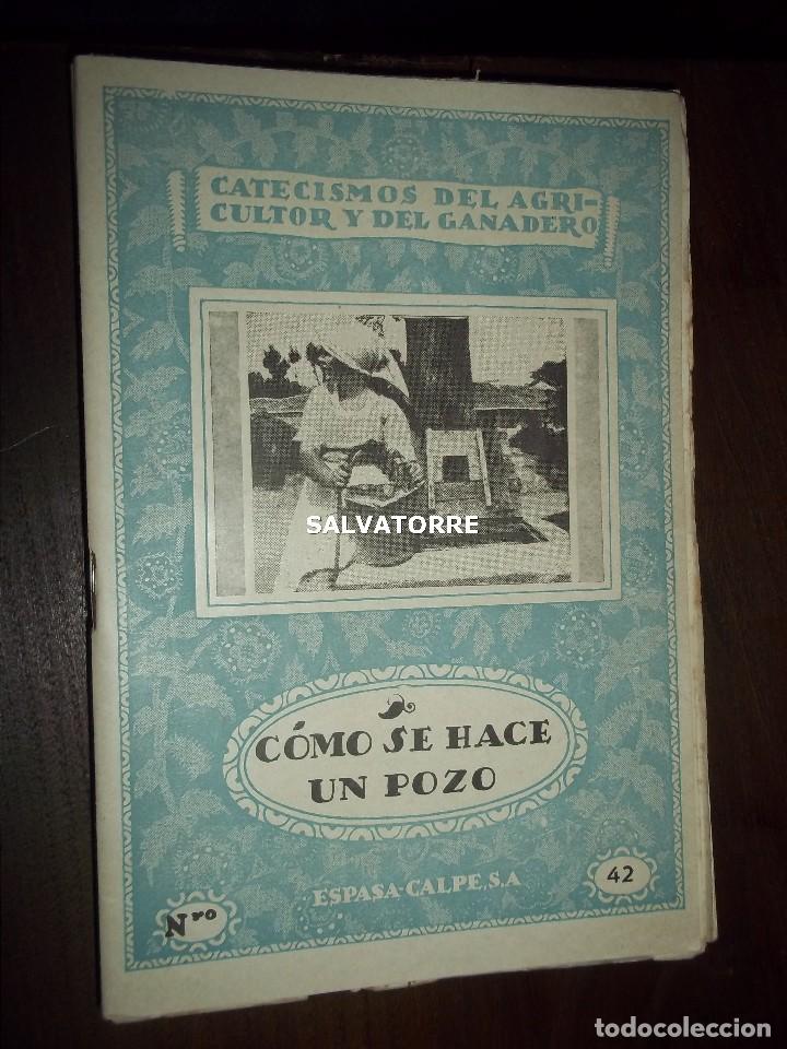 Livres anciens: CATECISMOS DE&Ntilde; AGRICULTOR Y GANADERO.COMO SE HACE UN POZO.42.ESPASA CALPE.INTONSO