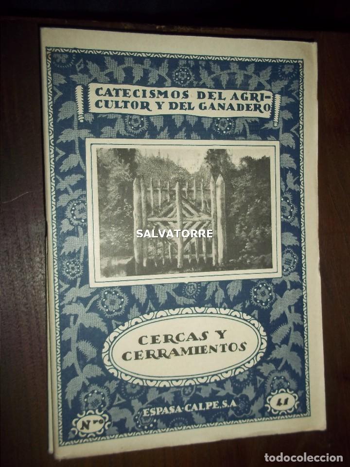 Livres anciens: CATECISMOS DE&Ntilde; AGRICULTOR Y GANADERO.CERCAS Y CERRAMIENTOS.41.ESPASA CALPE.