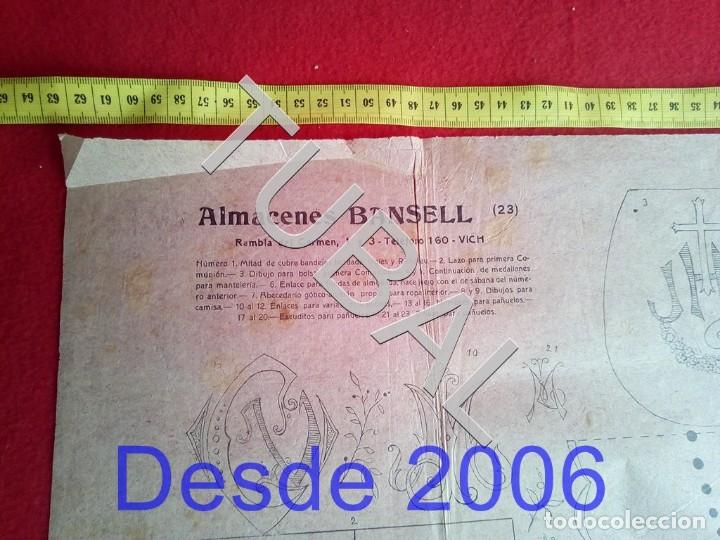 Libros antiguos: VIC VICH ALMACENES BANSELL PATRON ANTIGUO BORDADOS B30