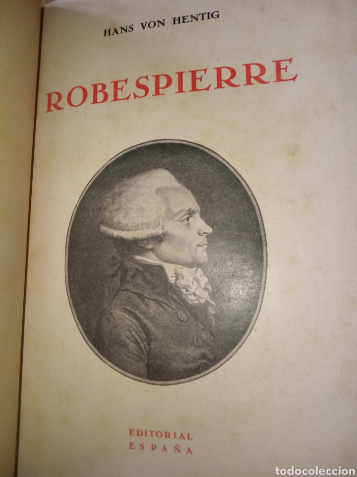Libros antiguos: Robespierre. Hans Bon Hentig - Foto 5