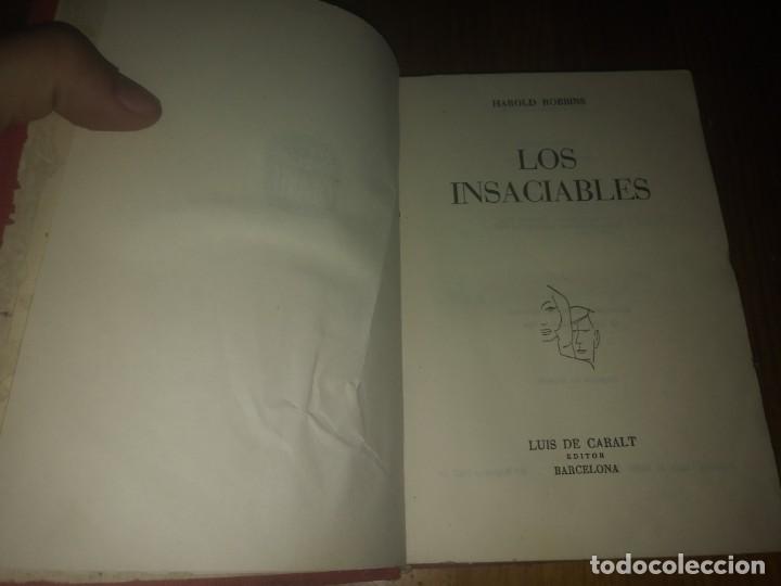Libros antiguos: Antiguo libro A&Ntilde;O 1964 de HAROLD ROBBINS LOS INSACIABLES - Foto 3