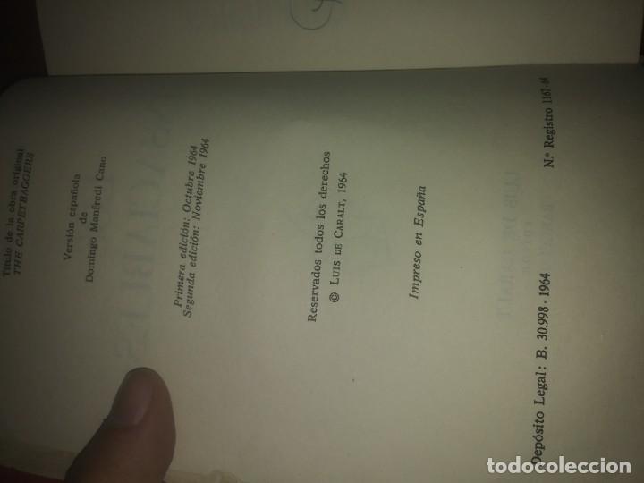 Libros antiguos: Antiguo libro A&Ntilde;O 1964 de HAROLD ROBBINS LOS INSACIABLES - Foto 4