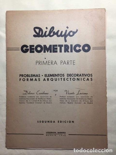 Libros antiguos: Dibujo geometrico - Foto 1