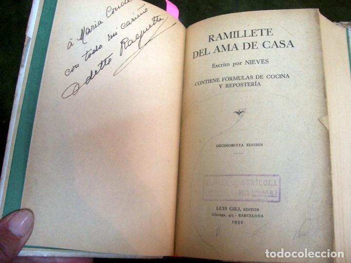 Libros antiguos: Libro de cocina, ramillete del ama de casa, 1931.LT2 - Foto 3