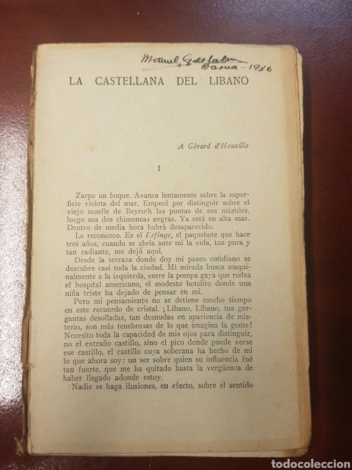 Libros antiguos: La castellana del libano - Pierre Benoit - Foto 1
