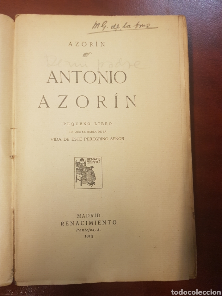 Libros antiguos: Renacimiento - Antonio Azorin - 1913 - Foto 4