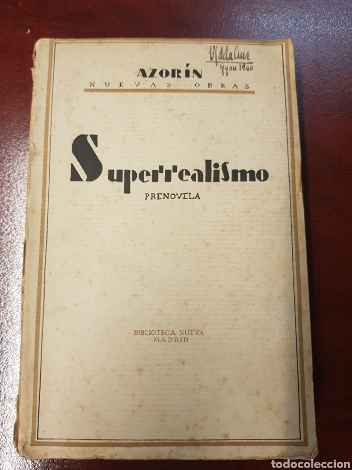 Libros antiguos: Superrealismo - Azorin - 1929 - Foto 1