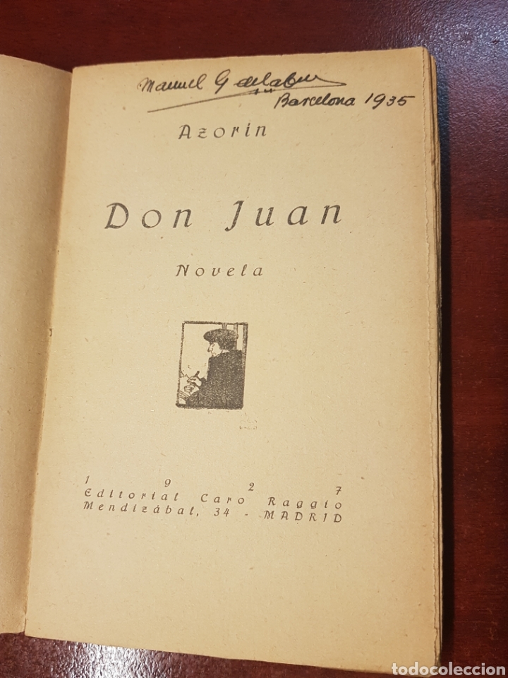 Libros antiguos: Don Juan - Azorin - 1927 - Foto 2