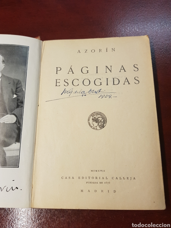Libros antiguos: Paginas escogidas - azorin - 1917 - Foto 3
