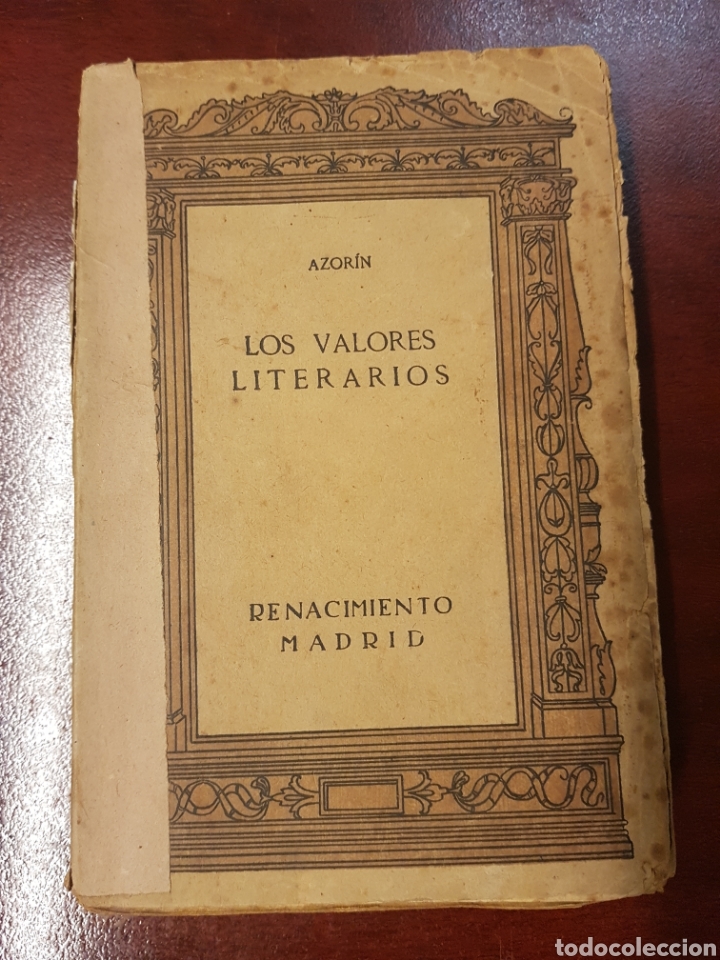 Libros antiguos: Los valores literarios - azorin - 1913 - Foto 1