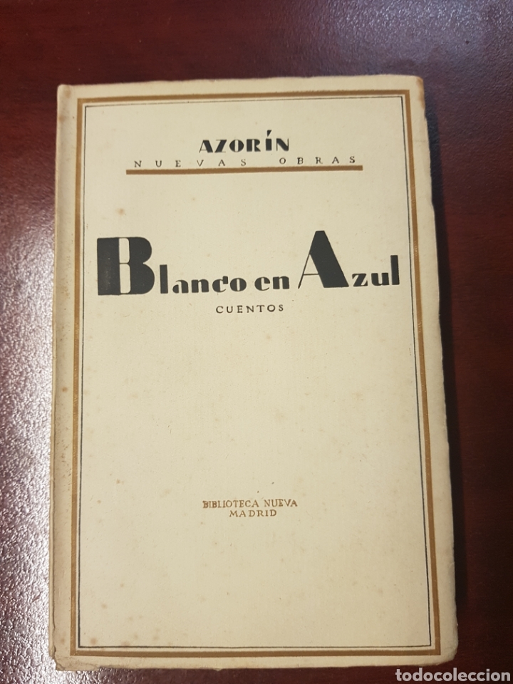 Libros antiguos: Blanco en azul - azorin - 1929 - Foto 1