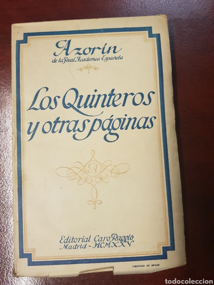 Libros antiguos: Los quinteros y otras paginas - azorin - 1925 - Foto 1