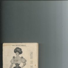 Libros antiguos: CONSERVACIÓN DE LAS FRUTAS POR MME. MILLET ROBINET. 1902