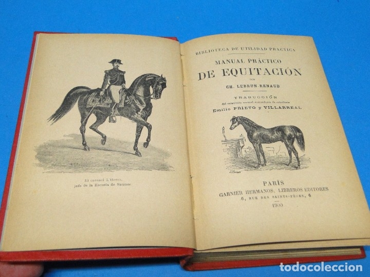 Libros antiguos: MANUAL PR&Aacute;CTICO DE EQUITACI&Oacute;N. CH.LEBRUN-RENAUD. - Foto 2